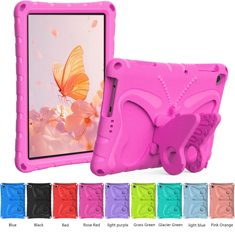 For Lenovo Tab M10 HD TB-328 10.1 Butterfly Bracket EVA Shockproof Tablet Case(RoseRed) - Lenovo by PMC TechLife | Online Shopping South Africa | PMC TechLife | Buy Now Pay Later Mobicred
