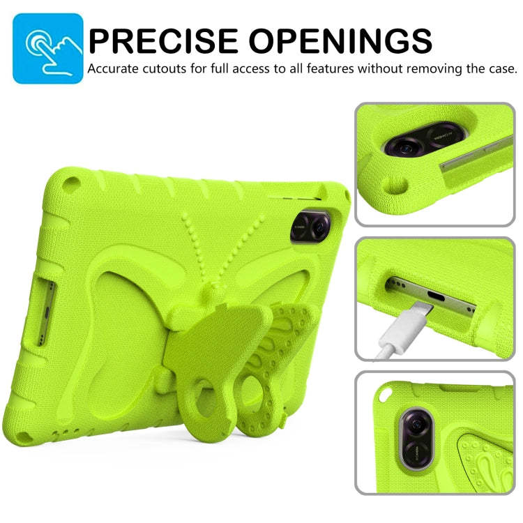 For Honor Pad X9 Butterfly Bracket EVA Shockproof Tablet Case(Grass Green) - Honor by PMC TechLife | Online Shopping South Africa | PMC TechLife | Buy Now Pay Later Mobicred