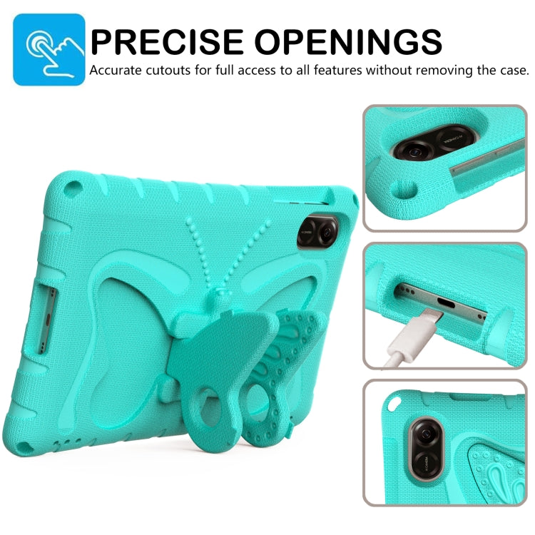 For Honor Pad X9 Butterfly Bracket EVA Shockproof Tablet Case(Mint Green) - Honor by PMC TechLife | Online Shopping South Africa | PMC TechLife | Buy Now Pay Later Mobicred