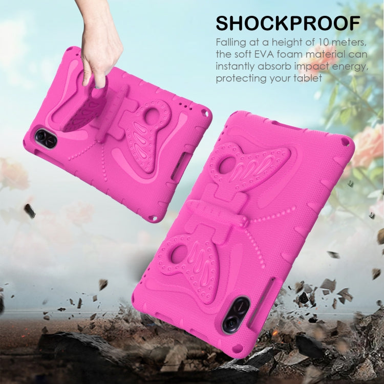 For Honor Pad X9 Butterfly Bracket EVA Shockproof Tablet Case(Rose Red) - Honor by PMC TechLife | Online Shopping South Africa | PMC TechLife | Buy Now Pay Later Mobicred