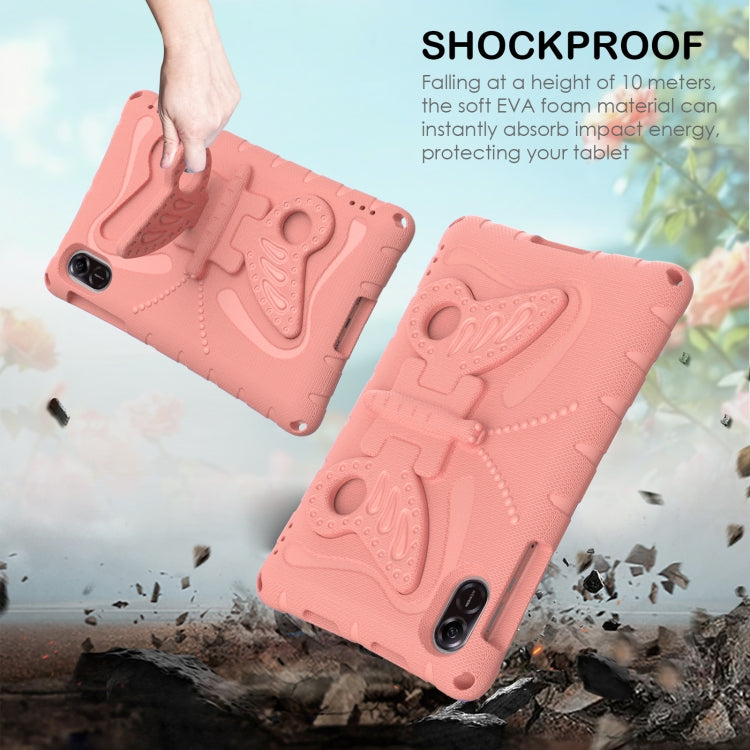 For Honor Pad X8 Pro 11.5 Butterfly Bracket EVA Shockproof Tablet Case(Pink Orange) - Honor by PMC TechLife | Online Shopping South Africa | PMC TechLife | Buy Now Pay Later Mobicred