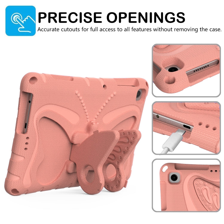 For Honor Pad X8 / X8 Lite 10.1 Butterfly Bracket EVA Shockproof Tablet Case(Pink Orange) - Honor by PMC TechLife | Online Shopping South Africa | PMC TechLife | Buy Now Pay Later Mobicred