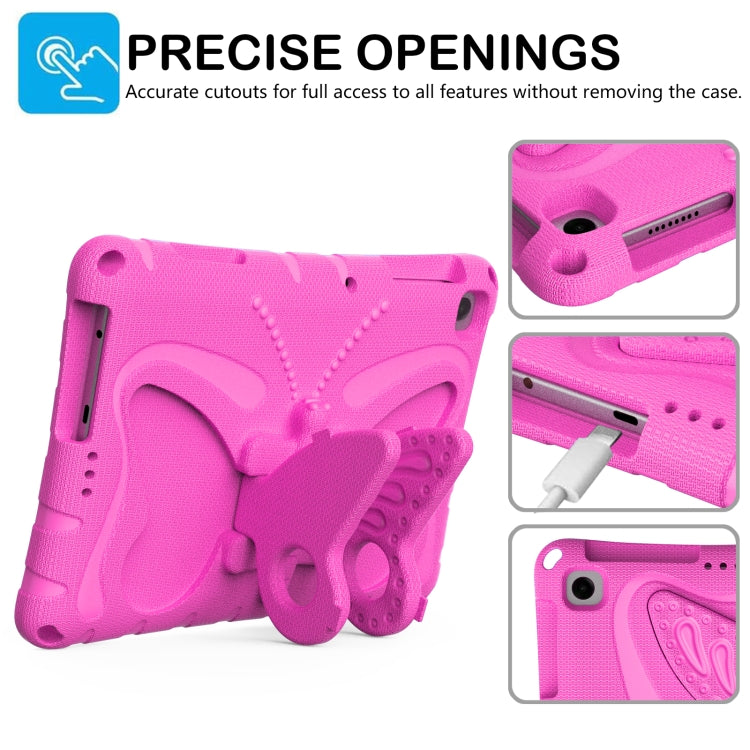 For Honor Pad X6 / Enjoy Tablet 2 Butterfly Bracket EVA Shockproof Tablet Case(Rose Red) - Honor by PMC TechLife | Online Shopping South Africa | PMC TechLife | Buy Now Pay Later Mobicred