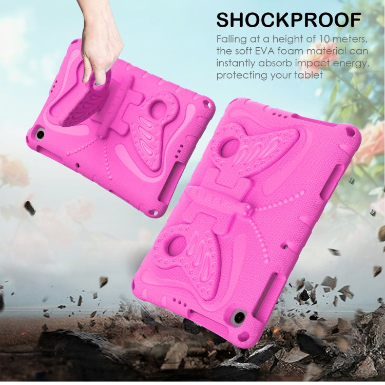 For Honor Pad X6 / Enjoy Tablet 2 Butterfly Bracket EVA Shockproof Tablet Case(Rose Red) - Honor by PMC TechLife | Online Shopping South Africa | PMC TechLife | Buy Now Pay Later Mobicred