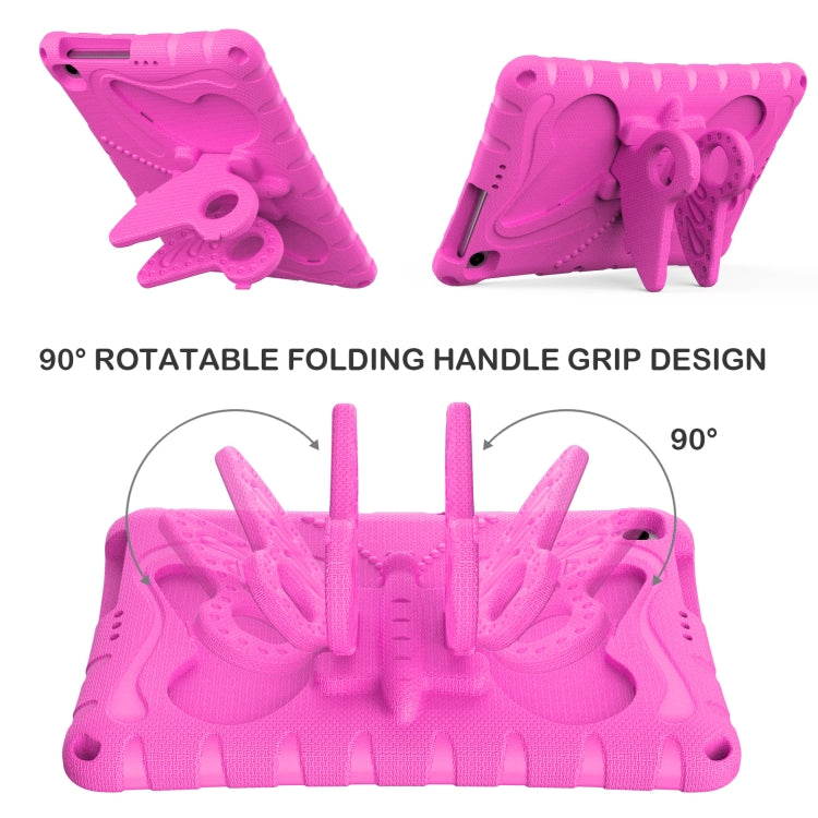 For Honor Pad X6 / Enjoy Tablet 2 Butterfly Bracket EVA Shockproof Tablet Case(Rose Red) - Honor by PMC TechLife | Online Shopping South Africa | PMC TechLife | Buy Now Pay Later Mobicred
