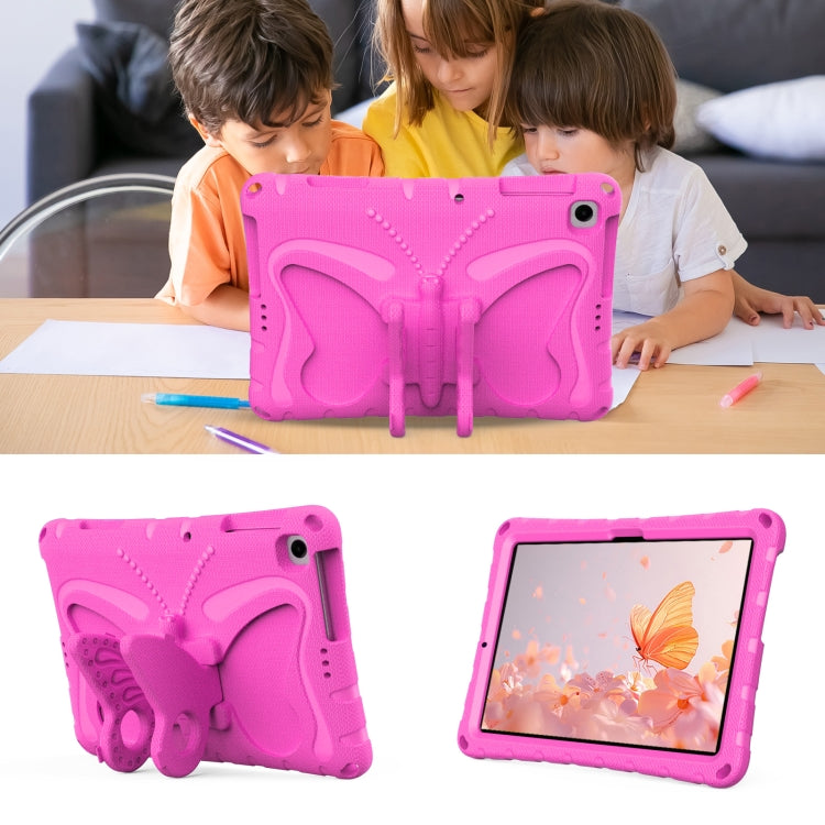 For Honor Pad X6 / Enjoy Tablet 2 Butterfly Bracket EVA Shockproof Tablet Case(Rose Red) - Honor by PMC TechLife | Online Shopping South Africa | PMC TechLife | Buy Now Pay Later Mobicred