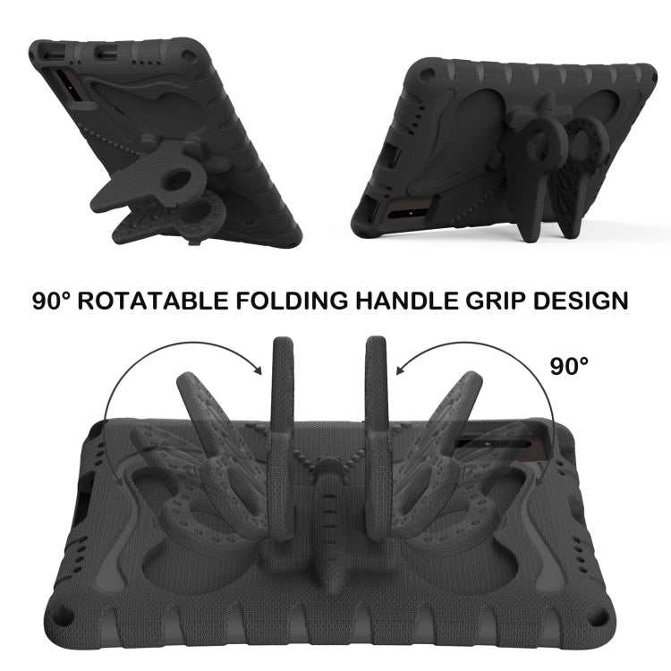 For Honor Tablet V7 11 2021 Butterfly Bracket EVA Shockproof Tablet Case(Black) - Honor by PMC TechLife | Online Shopping South Africa | PMC TechLife | Buy Now Pay Later Mobicred