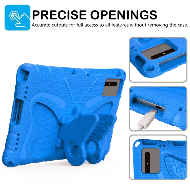 For Honor Tablet V7 11 2021 Butterfly Bracket EVA Shockproof Tablet Case(Blue) - Honor by PMC TechLife | Online Shopping South Africa | PMC TechLife | Buy Now Pay Later Mobicred