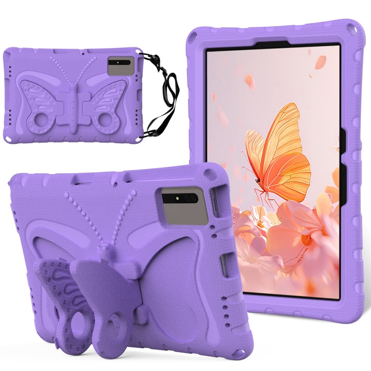 For Huawei MatePad SE 11 2024 Butterfly Bracket EVA Shockproof Tablet Case(Light Purple) - Huawei by PMC TechLife | Online Shopping South Africa | PMC TechLife | Buy Now Pay Later Mobicred