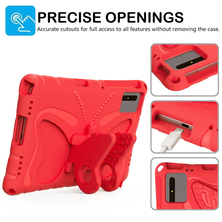For Huawei MatePad SE 11 2024 Butterfly Bracket EVA Shockproof Tablet Case(Red) - Huawei by PMC TechLife | Online Shopping South Africa | PMC TechLife | Buy Now Pay Later Mobicred