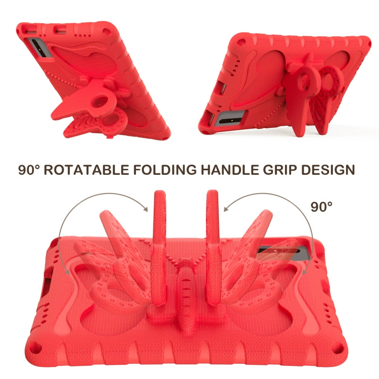 For Huawei MatePad SE 11 2024 Butterfly Bracket EVA Shockproof Tablet Case(Red) - Huawei by PMC TechLife | Online Shopping South Africa | PMC TechLife | Buy Now Pay Later Mobicred