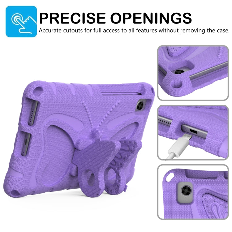For TCL Tab 8 LE / WiFi 2023 Butterfly Bracket EVA Shockproof Tablet Case(Light Purple) - Others by PMC TechLife | Online Shopping South Africa | PMC TechLife | Buy Now Pay Later Mobicred