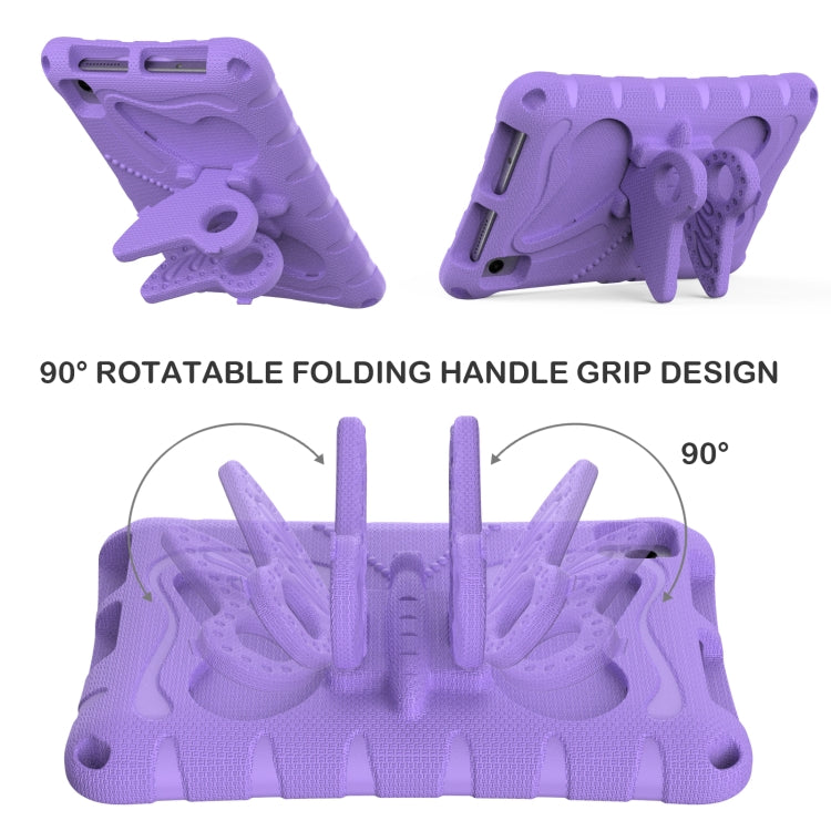 For TCL Tab 8 LE / WiFi 2023 Butterfly Bracket EVA Shockproof Tablet Case(Light Purple) - Others by PMC TechLife | Online Shopping South Africa | PMC TechLife | Buy Now Pay Later Mobicred