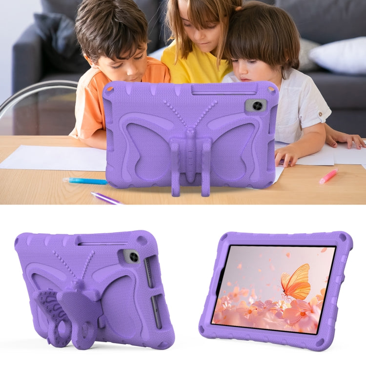 For TCL Tab 8 LE / WiFi 2023 Butterfly Bracket EVA Shockproof Tablet Case(Light Purple) - Others by PMC TechLife | Online Shopping South Africa | PMC TechLife | Buy Now Pay Later Mobicred