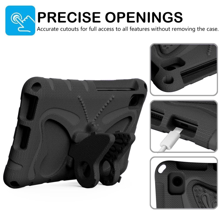 For TCL Tab 8 LE / WiFi 2023 Butterfly Bracket EVA Shockproof Tablet Case(Black) - Others by PMC TechLife | Online Shopping South Africa | PMC TechLife | Buy Now Pay Later Mobicred
