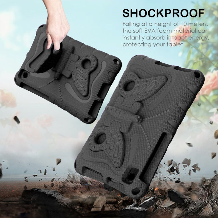 For TCL Tab 8 LE / WiFi 2023 Butterfly Bracket EVA Shockproof Tablet Case(Black) - Others by PMC TechLife | Online Shopping South Africa | PMC TechLife | Buy Now Pay Later Mobicred