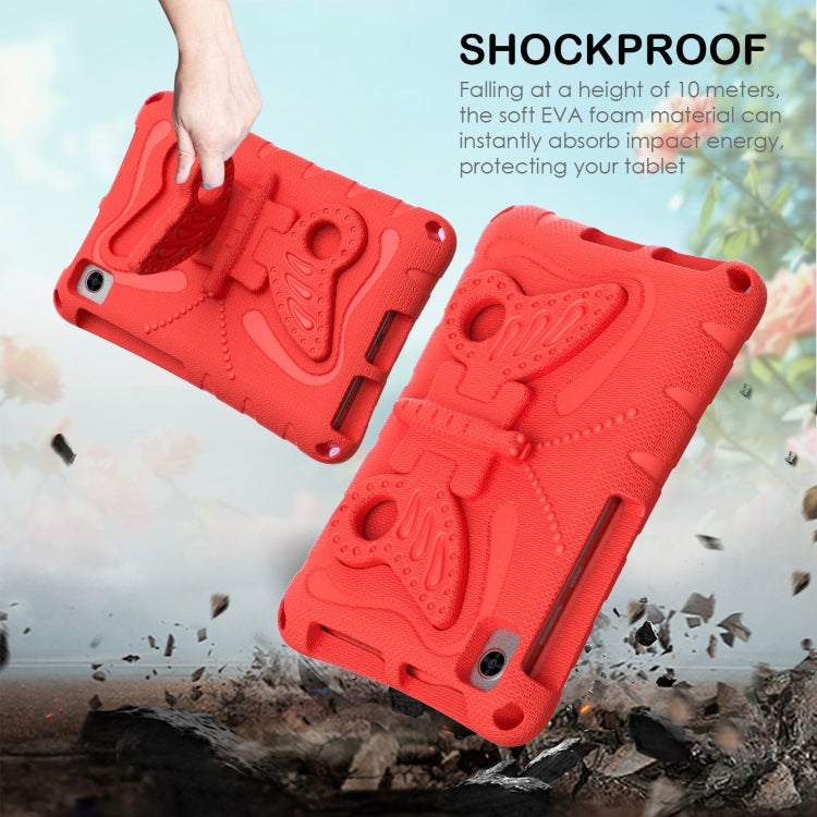For TCL Tab 8 LE / WiFi 2023 Butterfly Bracket EVA Shockproof Tablet Case(Red) - Others by PMC TechLife | Online Shopping South Africa | PMC TechLife | Buy Now Pay Later Mobicred