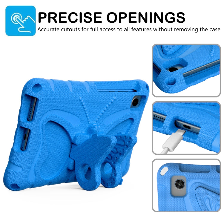 For TCL Tab 8 LE / WiFi 2023 Butterfly Bracket EVA Shockproof Tablet Case(Blue) - Others by PMC TechLife | Online Shopping South Africa | PMC TechLife | Buy Now Pay Later Mobicred