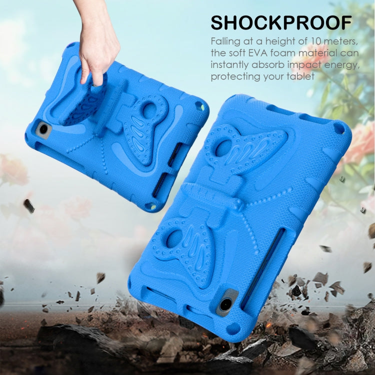 For TCL Tab 8 LE / WiFi 2023 Butterfly Bracket EVA Shockproof Tablet Case(Blue) - Others by PMC TechLife | Online Shopping South Africa | PMC TechLife | Buy Now Pay Later Mobicred