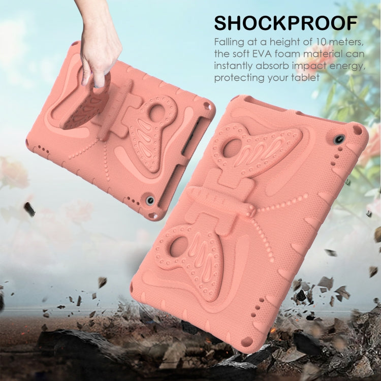 For Amazon Kindle Fire Max 11 2023 Butterfly Bracket EVA Shockproof Tablet Case(Pink Orange) - Amazon by PMC TechLife | Online Shopping South Africa | PMC TechLife | Buy Now Pay Later Mobicred