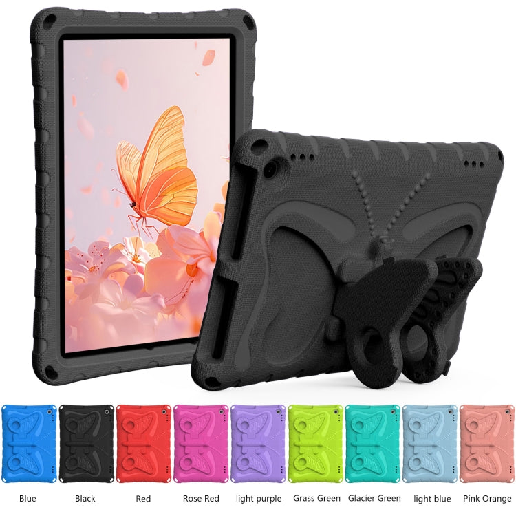 For Amazon Kindle Fire Max 11 2023 Butterfly Bracket EVA Shockproof Tablet Case(Black) - Amazon by PMC TechLife | Online Shopping South Africa | PMC TechLife | Buy Now Pay Later Mobicred
