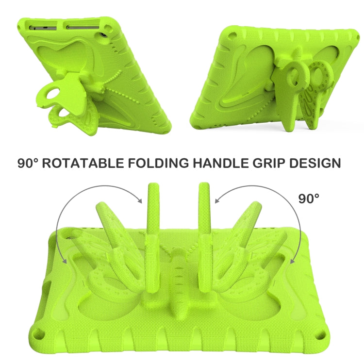 For Amazon Kindle Fire Max 11 2023 Butterfly Bracket EVA Shockproof Tablet Case(Grass Green) - Amazon by PMC TechLife | Online Shopping South Africa | PMC TechLife | Buy Now Pay Later Mobicred