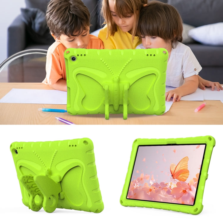 For Amazon Kindle Fire Max 11 2023 Butterfly Bracket EVA Shockproof Tablet Case(Grass Green) - Amazon by PMC TechLife | Online Shopping South Africa | PMC TechLife | Buy Now Pay Later Mobicred