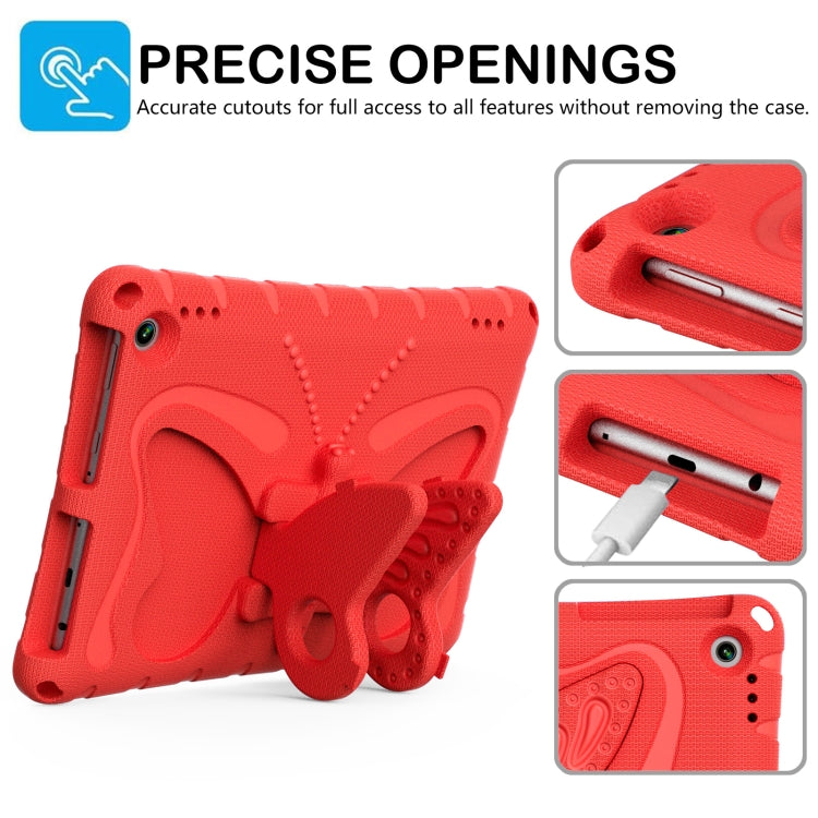For Amazon Kindle Fire Max 11 2023 Butterfly Bracket EVA Shockproof Tablet Case(Red) - Amazon by PMC TechLife | Online Shopping South Africa | PMC TechLife | Buy Now Pay Later Mobicred