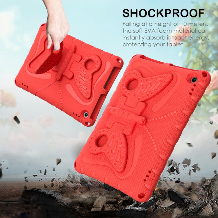 For Amazon Kindle Fire Max 11 2023 Butterfly Bracket EVA Shockproof Tablet Case(Red) - Amazon by PMC TechLife | Online Shopping South Africa | PMC TechLife | Buy Now Pay Later Mobicred