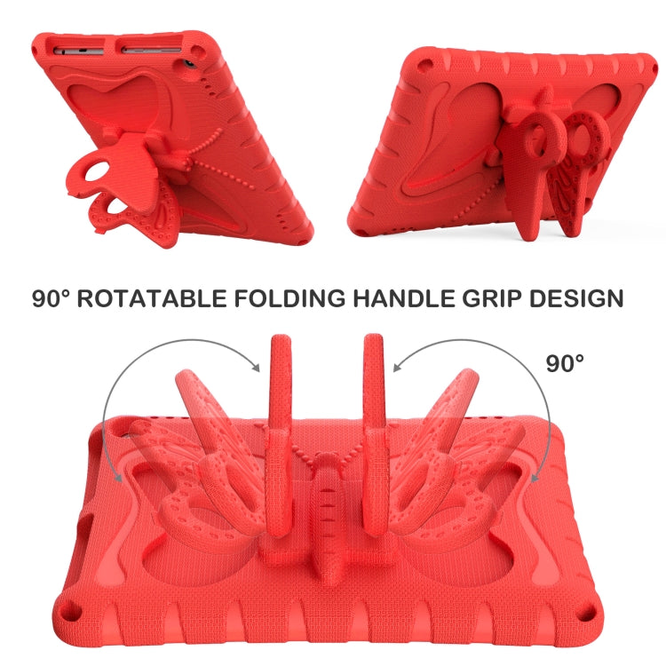 For Amazon Kindle Fire Max 11 2023 Butterfly Bracket EVA Shockproof Tablet Case(Red) - Amazon by PMC TechLife | Online Shopping South Africa | PMC TechLife | Buy Now Pay Later Mobicred