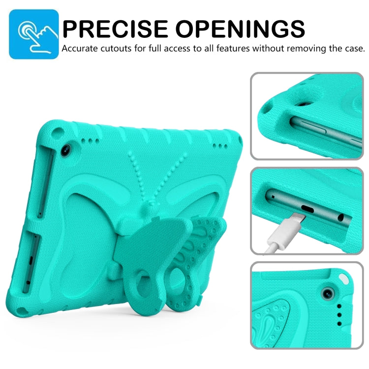 For Amazon Kindle Fire Max 11 2023 Butterfly Bracket EVA Shockproof Tablet Case(Mint Green) - Amazon by PMC TechLife | Online Shopping South Africa | PMC TechLife | Buy Now Pay Later Mobicred