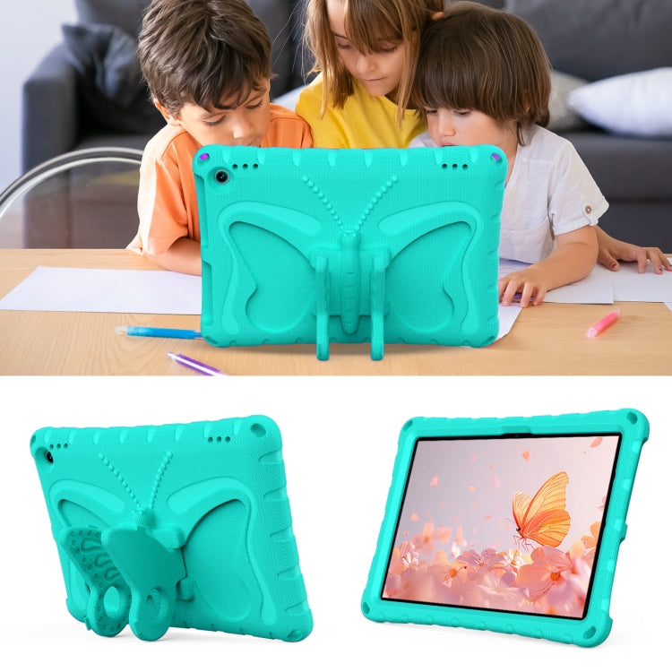 For Amazon Kindle Fire Max 11 2023 Butterfly Bracket EVA Shockproof Tablet Case(Mint Green) - Amazon by PMC TechLife | Online Shopping South Africa | PMC TechLife | Buy Now Pay Later Mobicred