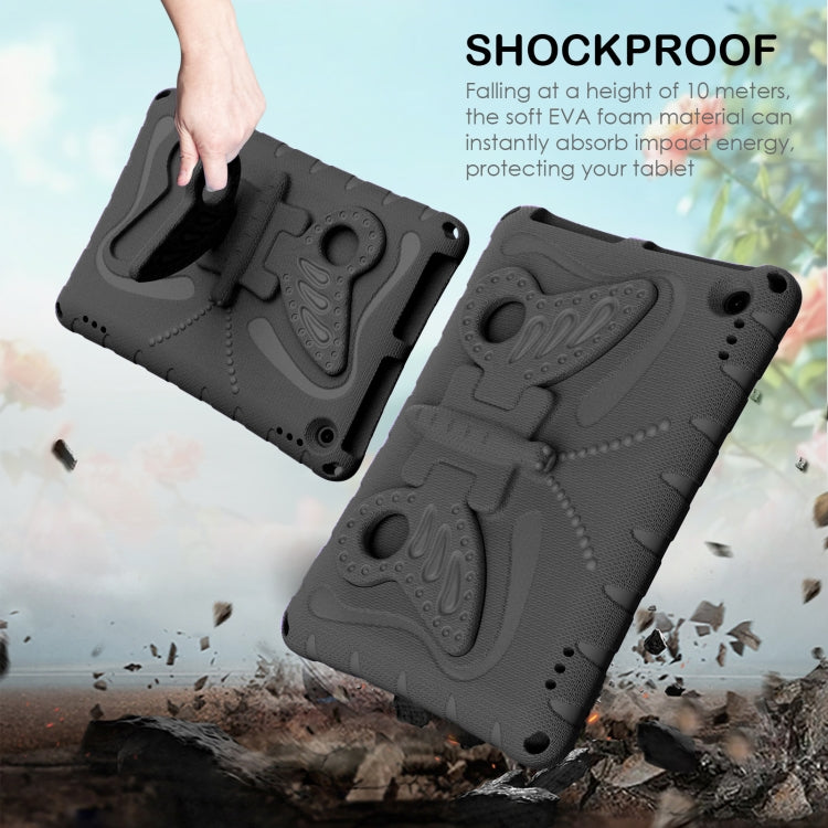 For Amazon Kindle Fire HD10 2021/2023 Butterfly Bracket EVA Shockproof Tablet Case(Black) - Amazon by PMC TechLife | Online Shopping South Africa | PMC TechLife | Buy Now Pay Later Mobicred