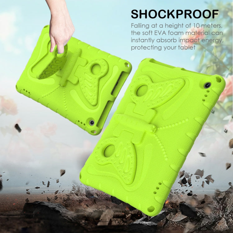 For Amazon Kindle Fire HD10 2021/2023 Butterfly Bracket EVA Shockproof Tablet Case(Grass Green) - Amazon by PMC TechLife | Online Shopping South Africa | PMC TechLife | Buy Now Pay Later Mobicred