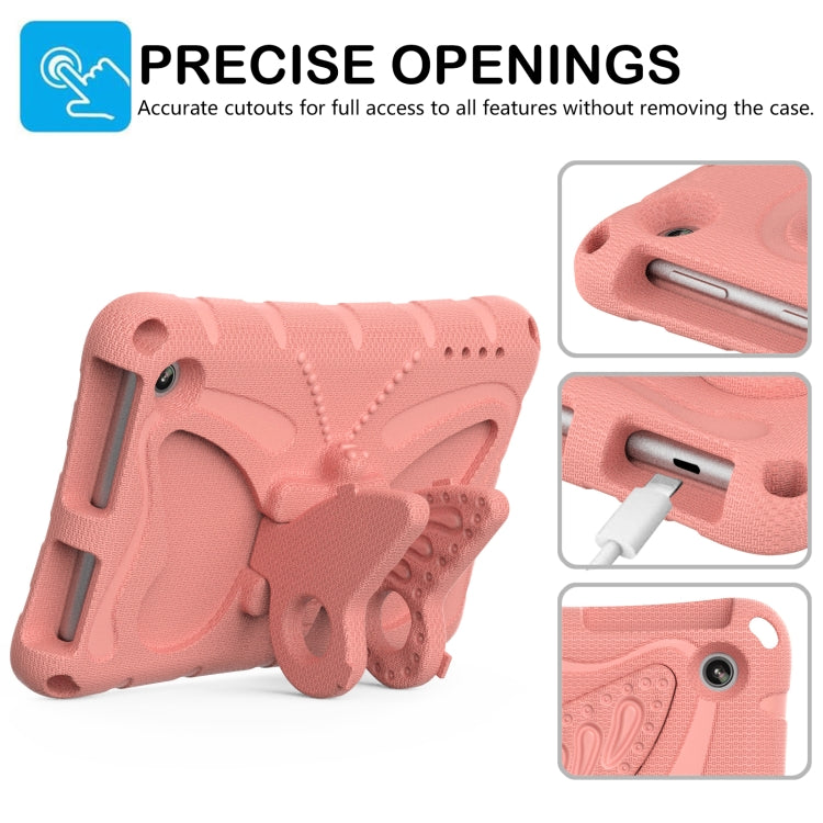 For Amazon Kindle Fire HD7 2022 Butterfly Bracket EVA Shockproof Tablet Case(Pink Orange) - Amazon by PMC TechLife | Online Shopping South Africa | PMC TechLife | Buy Now Pay Later Mobicred