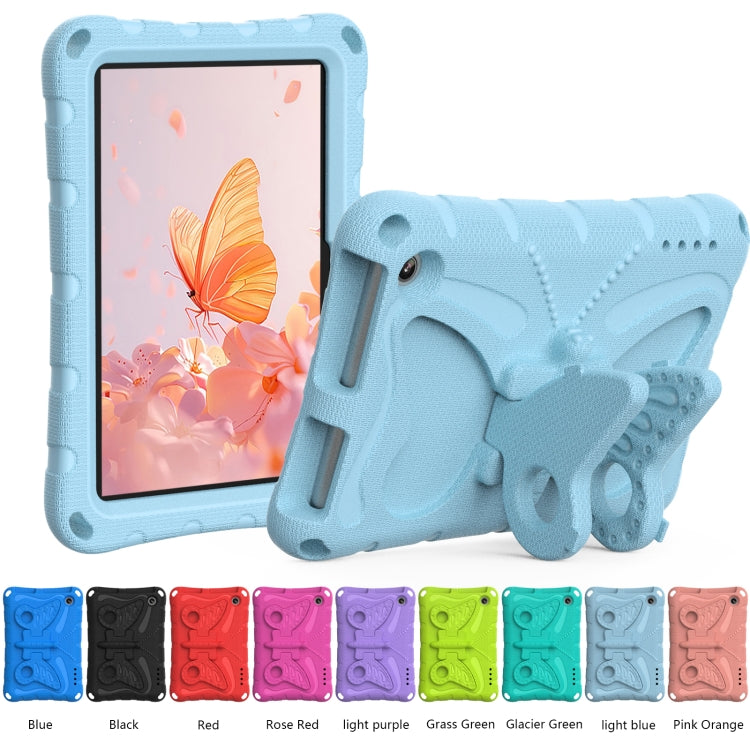 For Amazon Kindle Fire HD7 2022 Butterfly Bracket EVA Shockproof Tablet Case(Light Blue) - Amazon by PMC TechLife | Online Shopping South Africa | PMC TechLife | Buy Now Pay Later Mobicred