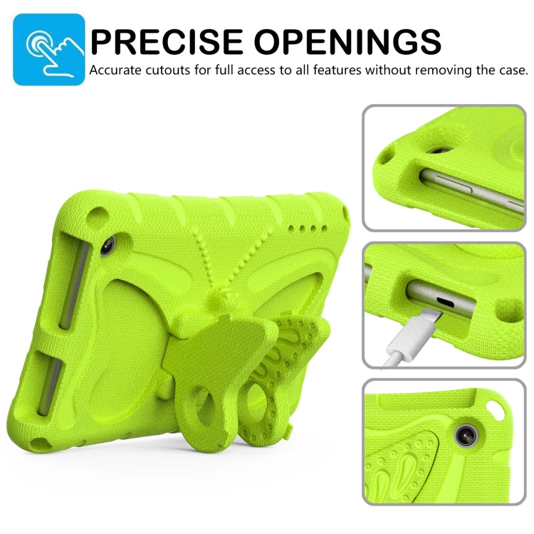 For Amazon Kindle Fire HD7 2022 Butterfly Bracket EVA Shockproof Tablet Case(Grass Green) - Amazon by PMC TechLife | Online Shopping South Africa | PMC TechLife | Buy Now Pay Later Mobicred