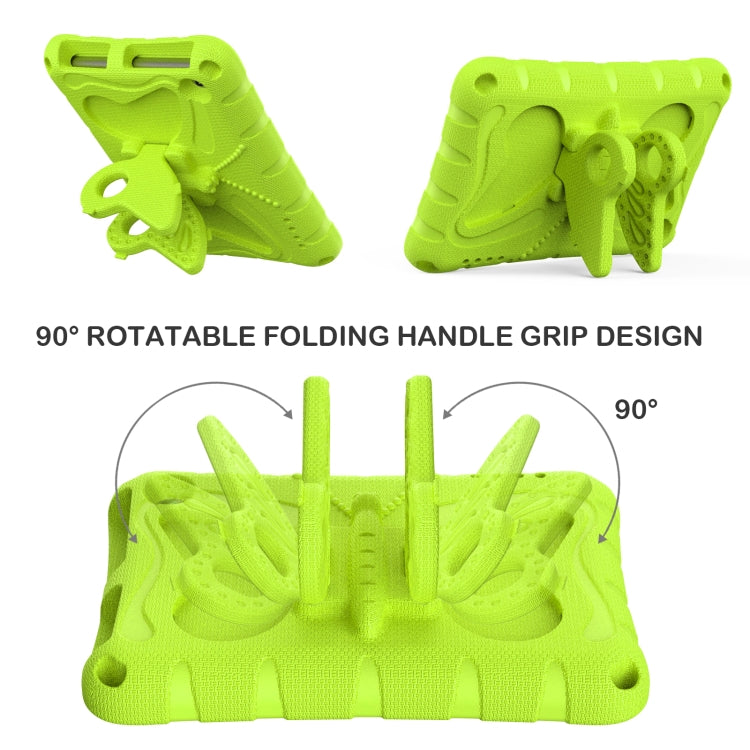 For Amazon Kindle Fire HD7 2022 Butterfly Bracket EVA Shockproof Tablet Case(Grass Green) - Amazon by PMC TechLife | Online Shopping South Africa | PMC TechLife | Buy Now Pay Later Mobicred