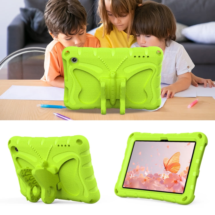 For Amazon Kindle Fire HD7 2022 Butterfly Bracket EVA Shockproof Tablet Case(Grass Green) - Amazon by PMC TechLife | Online Shopping South Africa | PMC TechLife | Buy Now Pay Later Mobicred