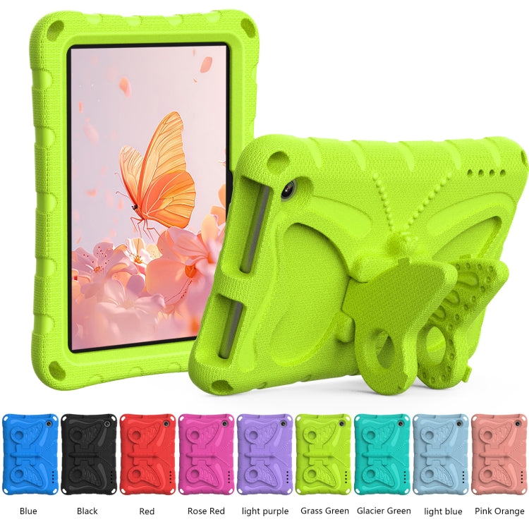 For Amazon Kindle Fire HD7 2022 Butterfly Bracket EVA Shockproof Tablet Case(Grass Green) - Amazon by PMC TechLife | Online Shopping South Africa | PMC TechLife | Buy Now Pay Later Mobicred