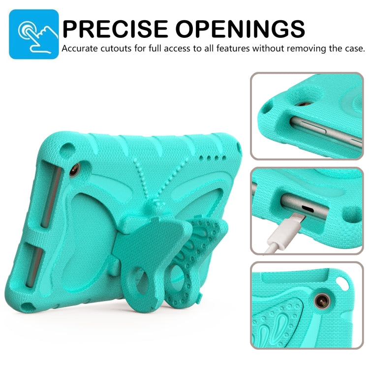 For Amazon Kindle Fire HD7 2022 Butterfly Bracket EVA Shockproof Tablet Case(Mint Green) - Amazon by PMC TechLife | Online Shopping South Africa | PMC TechLife | Buy Now Pay Later Mobicred