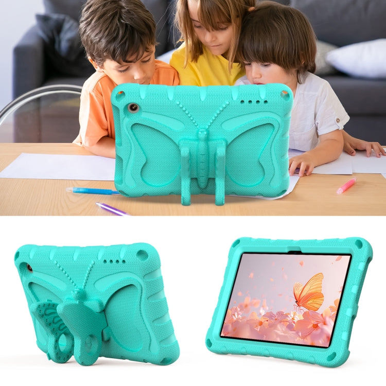 For Amazon Kindle Fire HD7 2022 Butterfly Bracket EVA Shockproof Tablet Case(Mint Green) - Amazon by PMC TechLife | Online Shopping South Africa | PMC TechLife | Buy Now Pay Later Mobicred