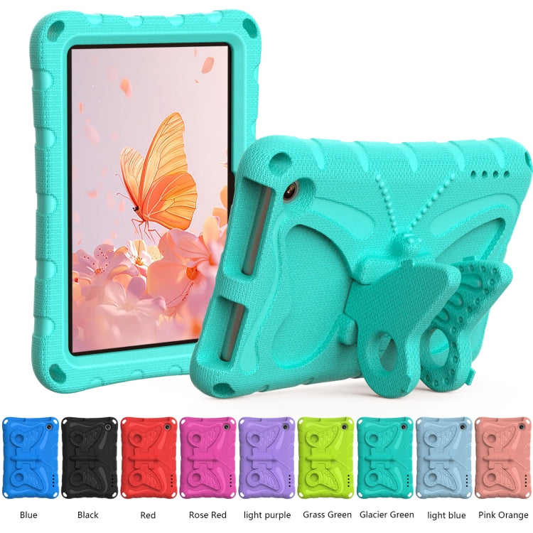 For Amazon Kindle Fire HD7 2022 Butterfly Bracket EVA Shockproof Tablet Case(Mint Green) - Amazon by PMC TechLife | Online Shopping South Africa | PMC TechLife | Buy Now Pay Later Mobicred