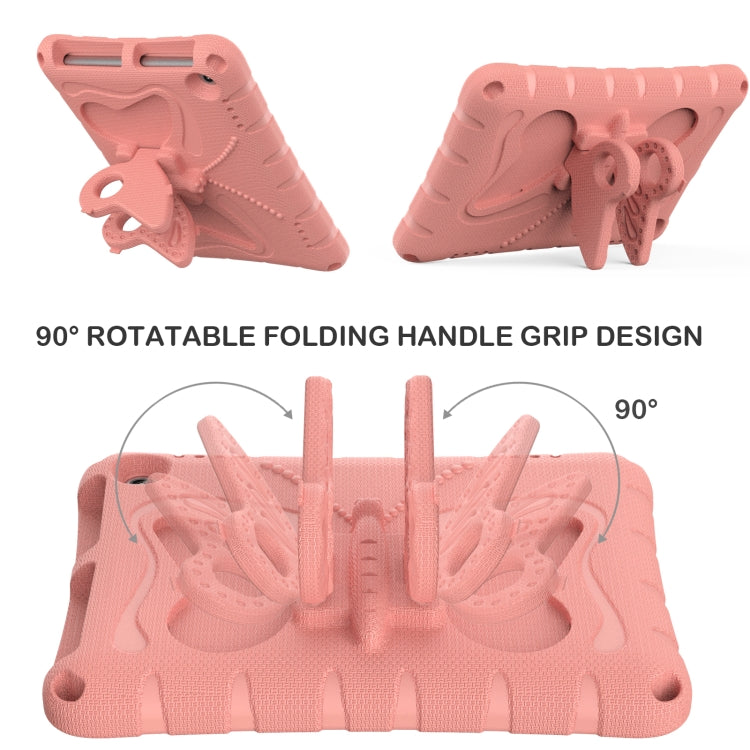 For Amazon Kindle Fire HD8 /8 Plus 2020/2022 Butterfly Bracket EVA Shockproof Tablet Case(Pink Orange) - Amazon by PMC TechLife | Online Shopping South Africa | PMC TechLife | Buy Now Pay Later Mobicred