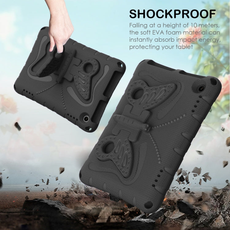 For Amazon Kindle Fire HD8 /8 Plus 2020/2022 Butterfly Bracket EVA Shockproof Tablet Case(Black) - Amazon by PMC TechLife | Online Shopping South Africa | PMC TechLife | Buy Now Pay Later Mobicred