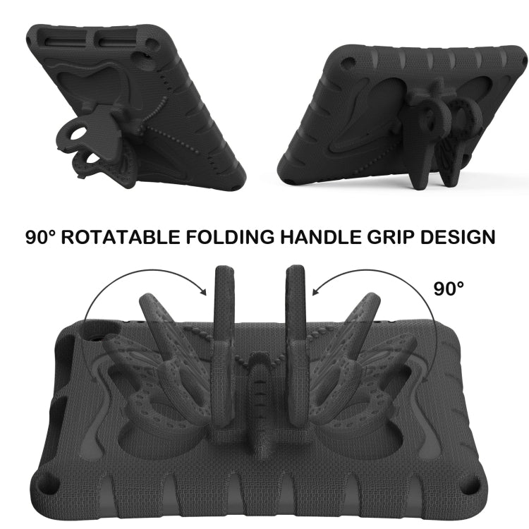 For Amazon Kindle Fire HD8 /8 Plus 2020/2022 Butterfly Bracket EVA Shockproof Tablet Case(Black) - Amazon by PMC TechLife | Online Shopping South Africa | PMC TechLife | Buy Now Pay Later Mobicred