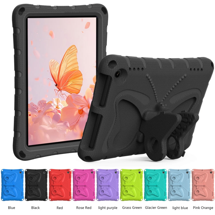 For Amazon Kindle Fire HD8 /8 Plus 2020/2022 Butterfly Bracket EVA Shockproof Tablet Case(Black) - Amazon by PMC TechLife | Online Shopping South Africa | PMC TechLife | Buy Now Pay Later Mobicred