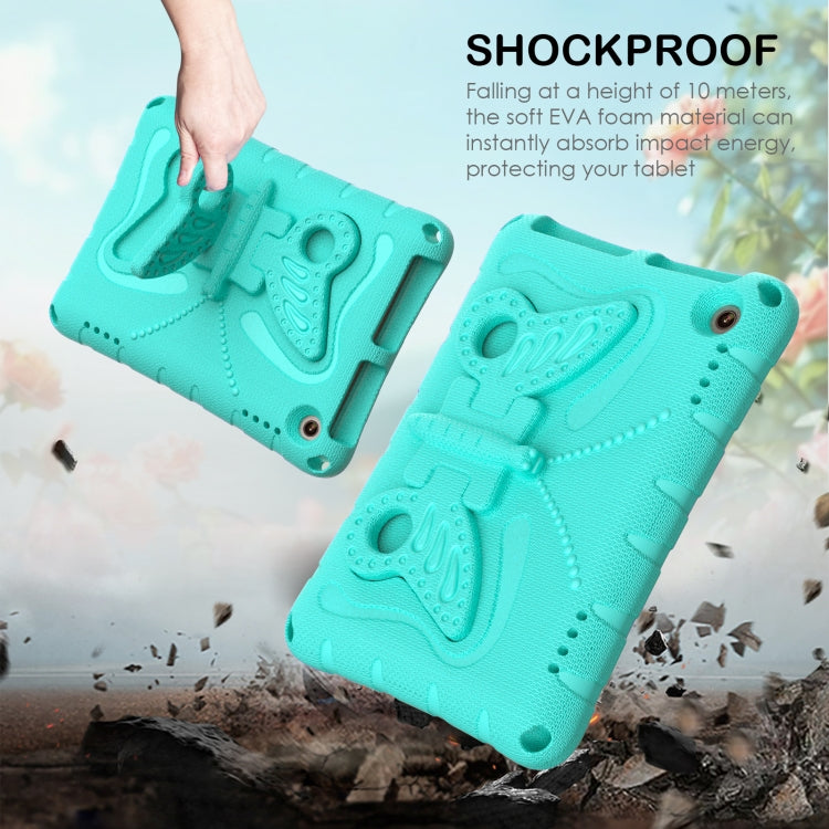 For Amazon Kindle Fire HD8 /8 Plus 2020/2022 Butterfly Bracket EVA Shockproof Tablet Case(Mint Green) - Amazon by PMC TechLife | Online Shopping South Africa | PMC TechLife | Buy Now Pay Later Mobicred