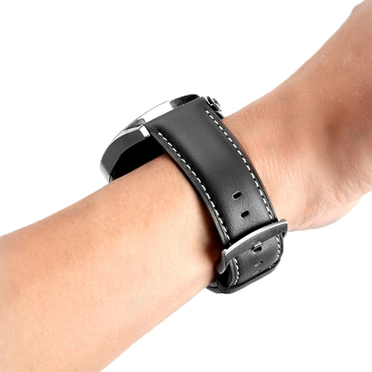 For Huawei Watch GT 5 46mm Silver Buckle Genuine Leather Watch Band(Gray) - free shipping - PMC TechLife - Order now!