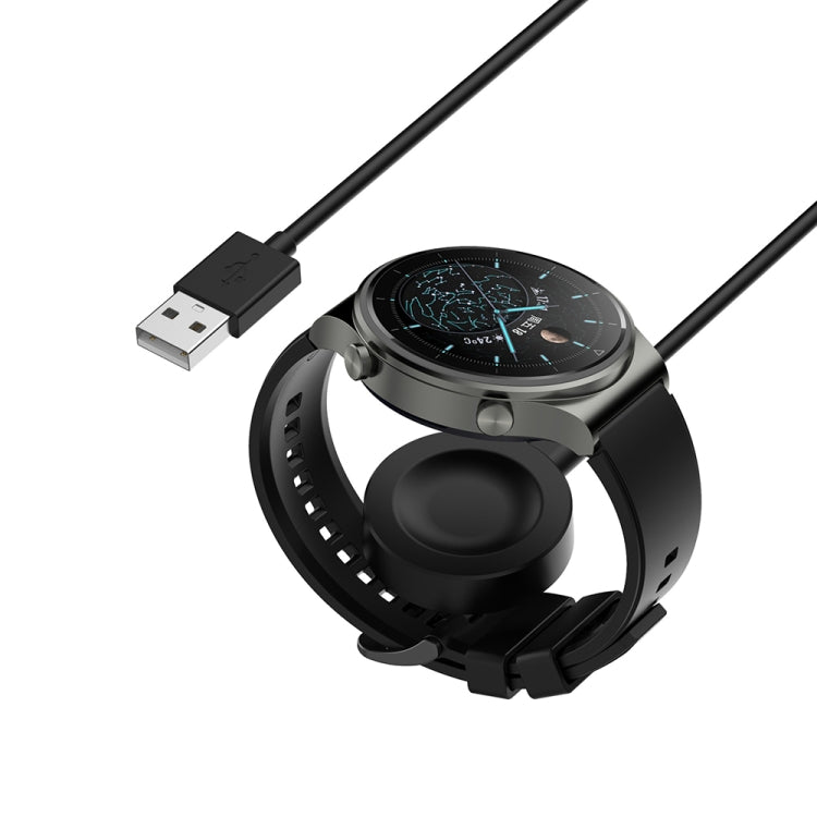 For Huawei Watch GT5 Pro 46mm USB Interface Split Type Smart Watch Charging Cable, Length: 1m(Black) - Charger by PMC TechLife | Online Shopping South Africa | PMC TechLife | Buy Now Pay Later Mobicred